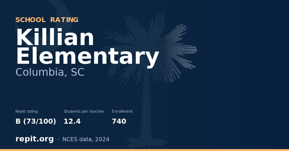 Killian Elementary, Columbia, SC — Repit school rating B (73/100)