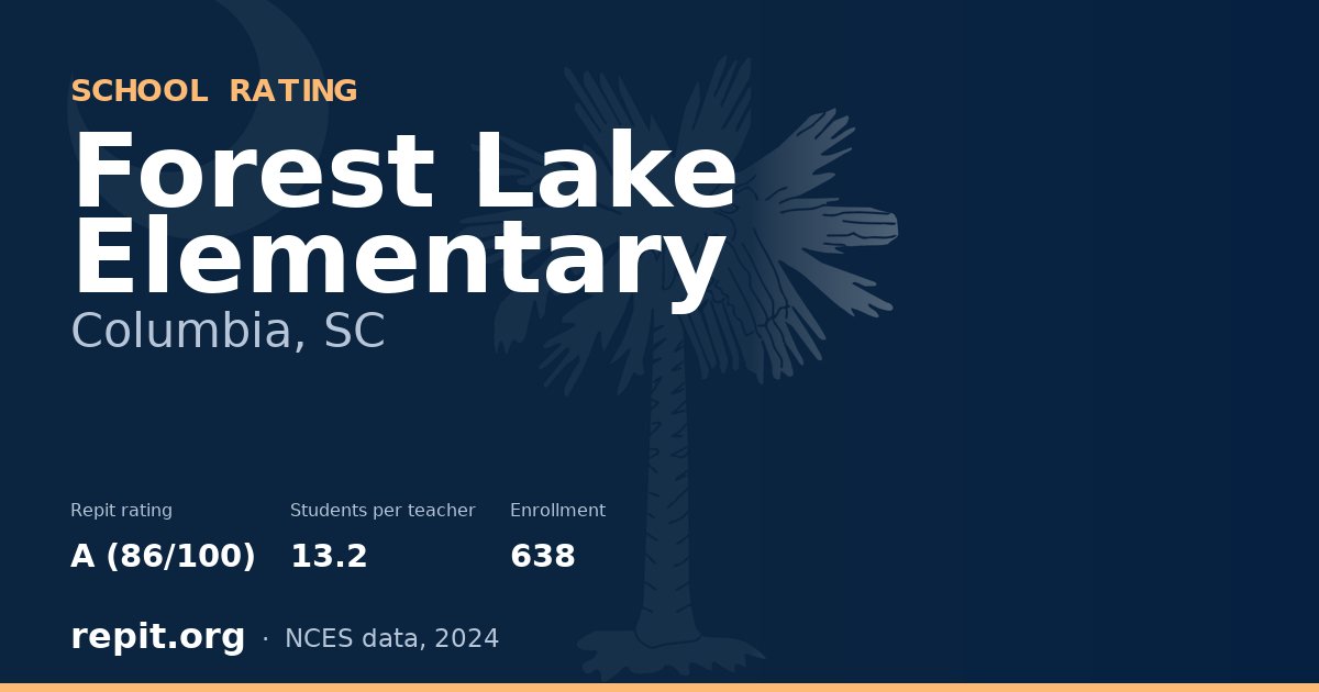 Forest Lake Elementary, Columbia, SC — Repit school rating A (86/100)