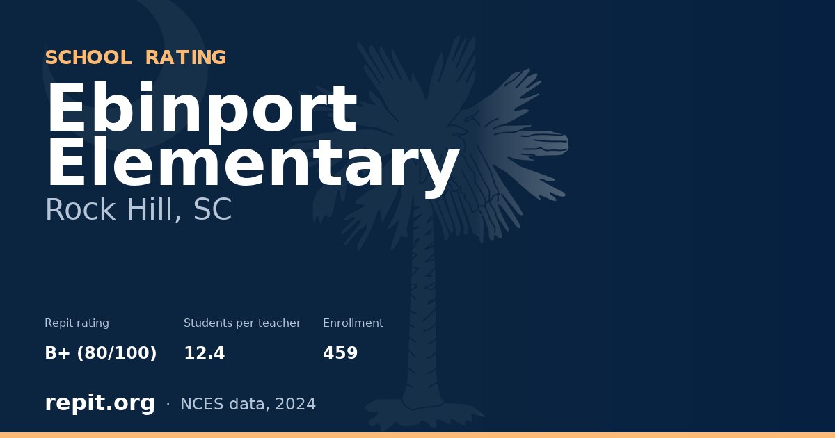 Ebinport Elementary, Rock Hill, SC — Repit school rating B+ (80/100)