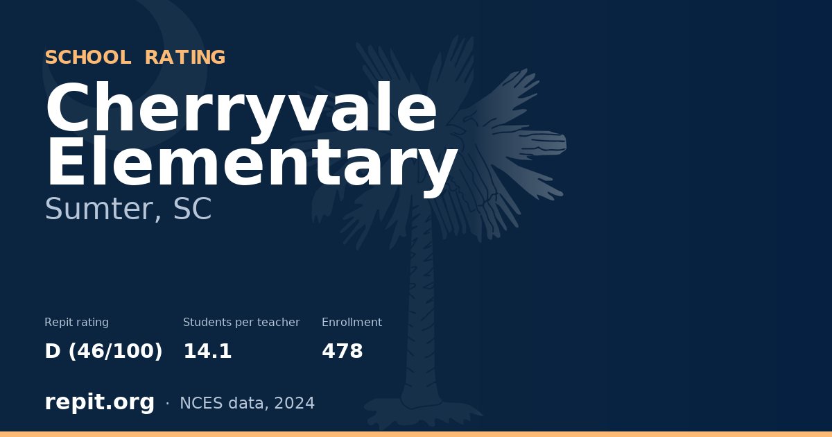 Cherryvale Elementary, Sumter, SC — Repit school rating D (46/100)