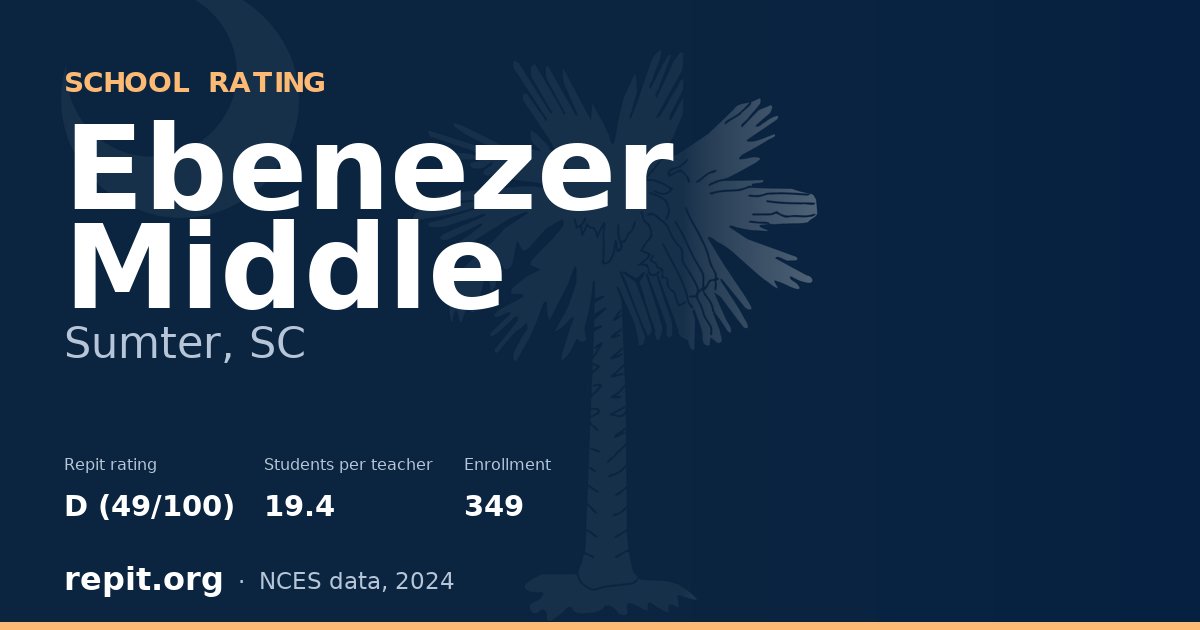 Ebenezer Middle, Sumter, SC — Repit school rating D (49/100)