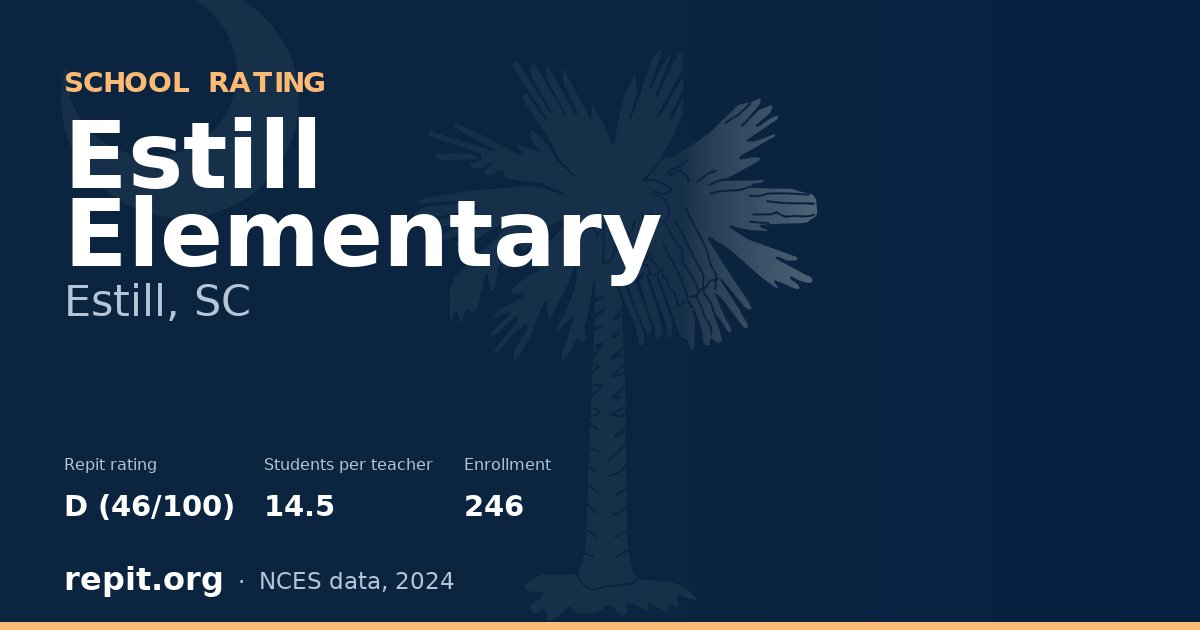 Estill Elementary, Estill, SC — Repit school rating D (46/100)