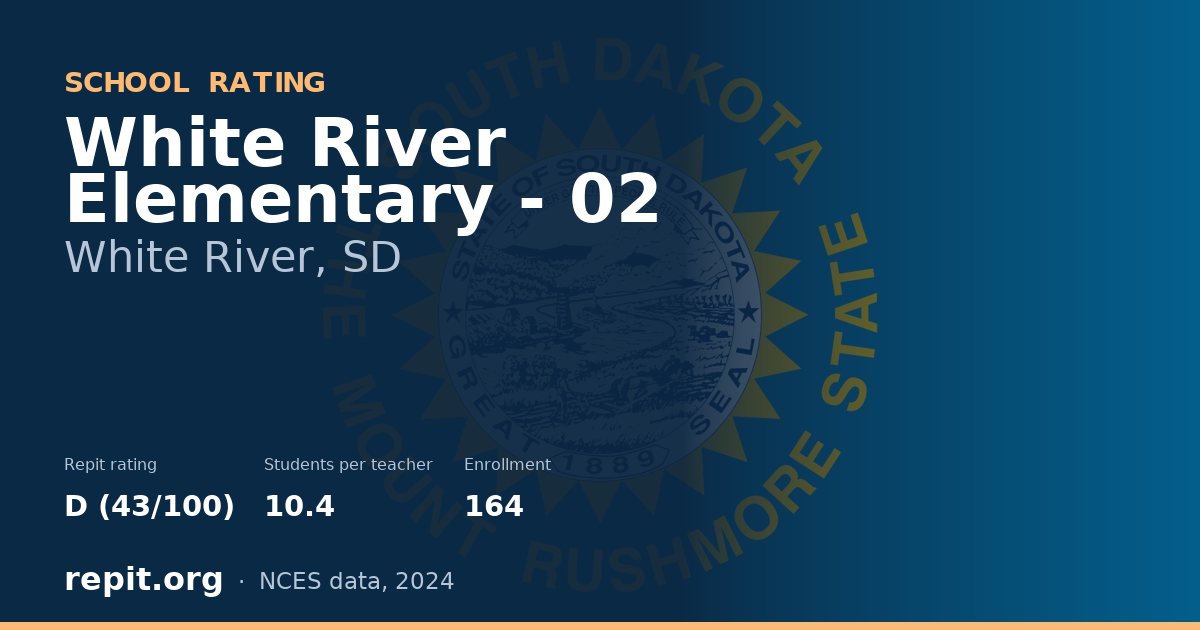 White River Elementary - 02, White River, SD — Repit school rating D (43/100)
