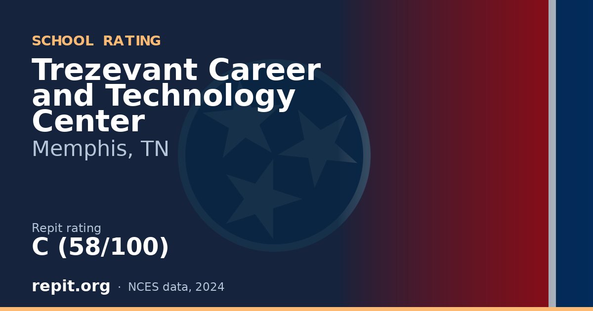 Trezevant Career and Technology Center, Memphis, TN — Repit school rating C (58/100)