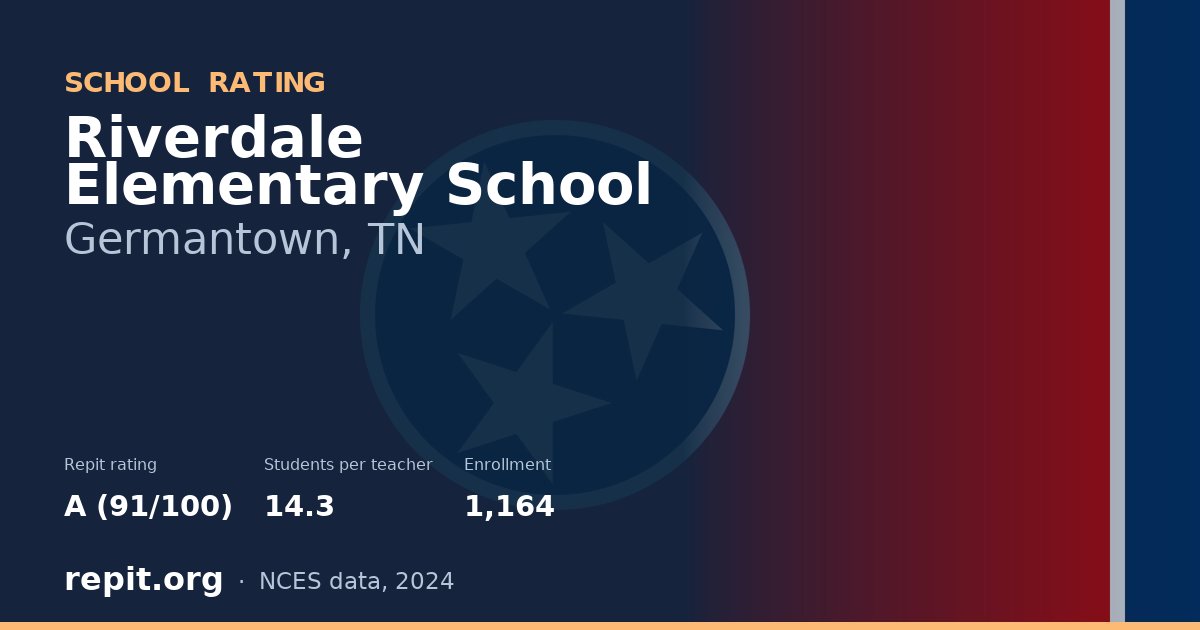 Riverdale Elementary School, Germantown, TN — Repit school rating A (91/100)