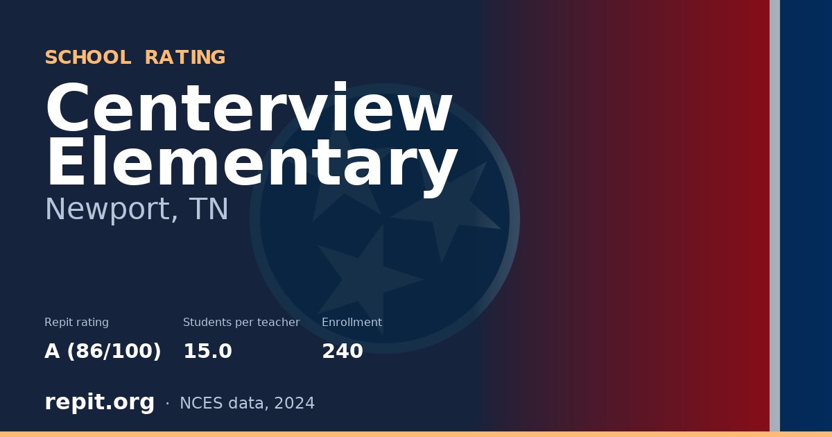 Centerview Elementary, Newport, TN — Repit school rating A (86/100)