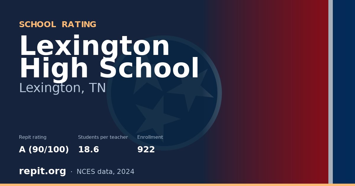 Lexington High School, Lexington, TN — Repit school rating A (90/100)
