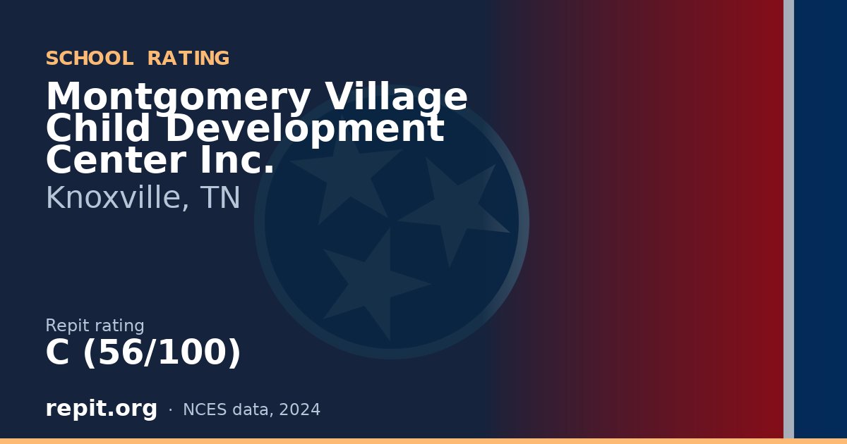 Montgomery Village Child Development Center Inc., Knoxville, TN — Repit school rating C (56/100)