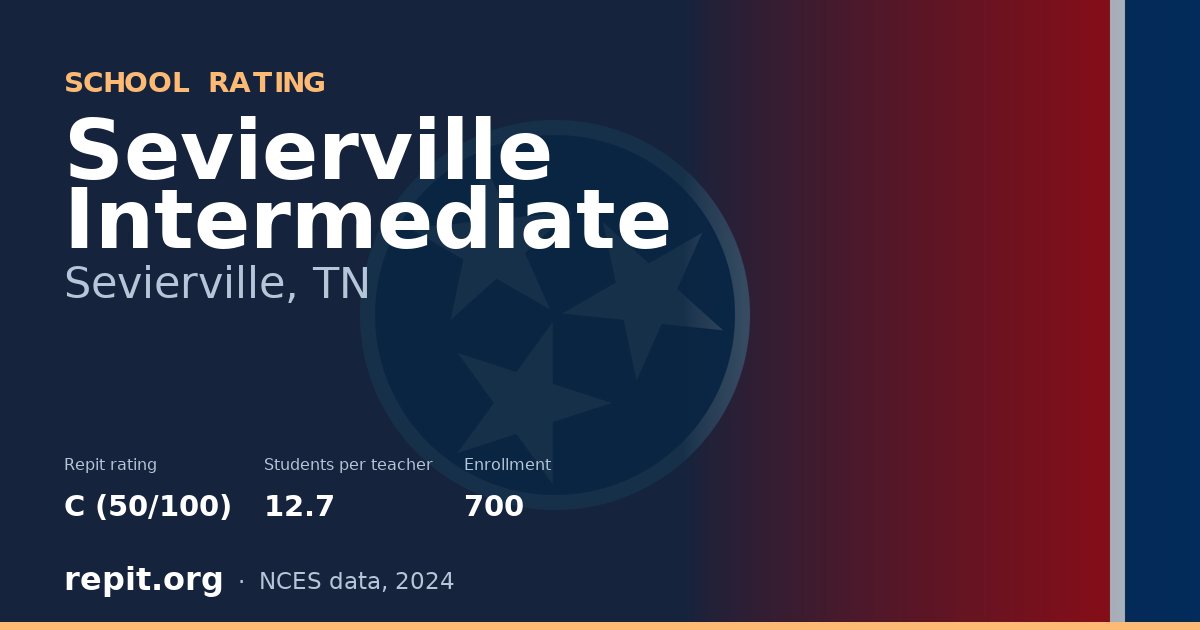Sevierville Intermediate, Sevierville, TN — Repit school rating C (50/100)