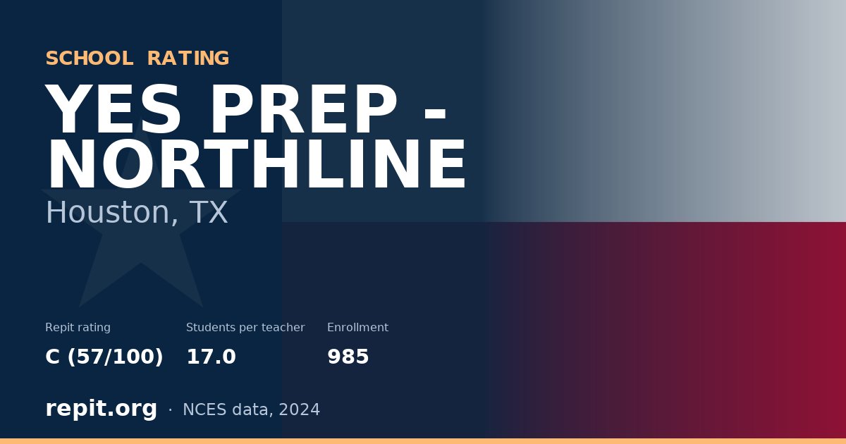YES PREP - NORTHLINE, Houston, TX — Repit school rating C (57/100)