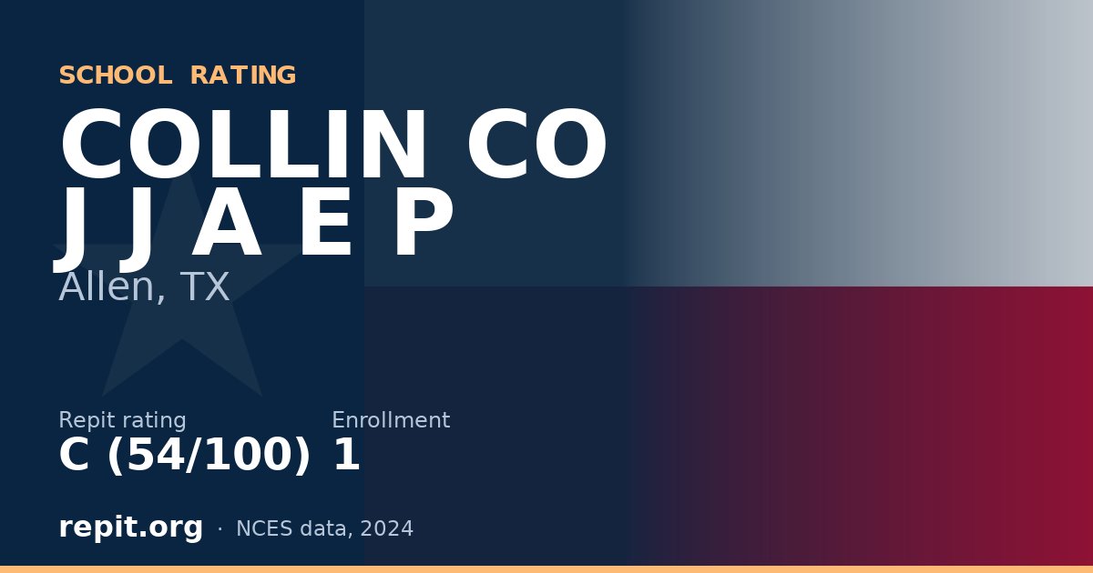 COLLIN CO J J A E P, Allen, TX — Repit school rating C (54/100)