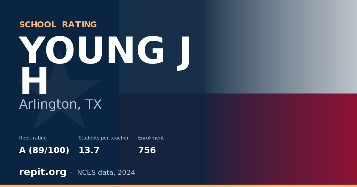 YOUNG J H, Arlington, TX — Repit school rating A (89/100)