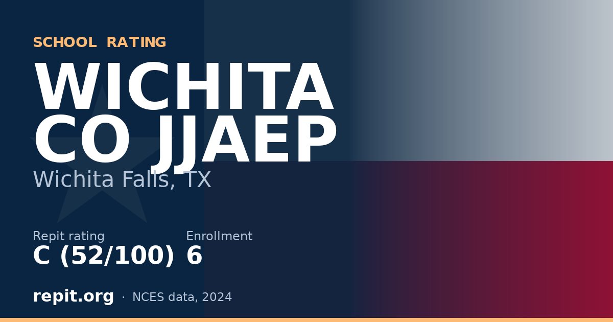 WICHITA CO JJAEP, Wichita Falls, TX — Repit school rating C (52/100)