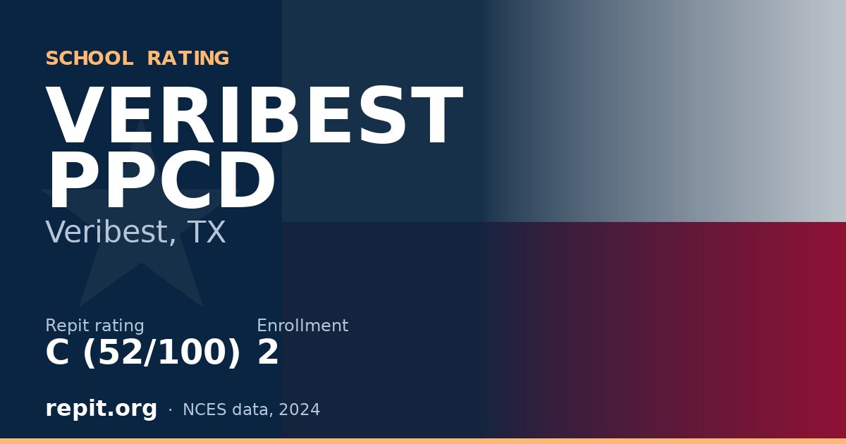VERIBEST PPCD, Veribest, TX — Repit school rating C (52/100)