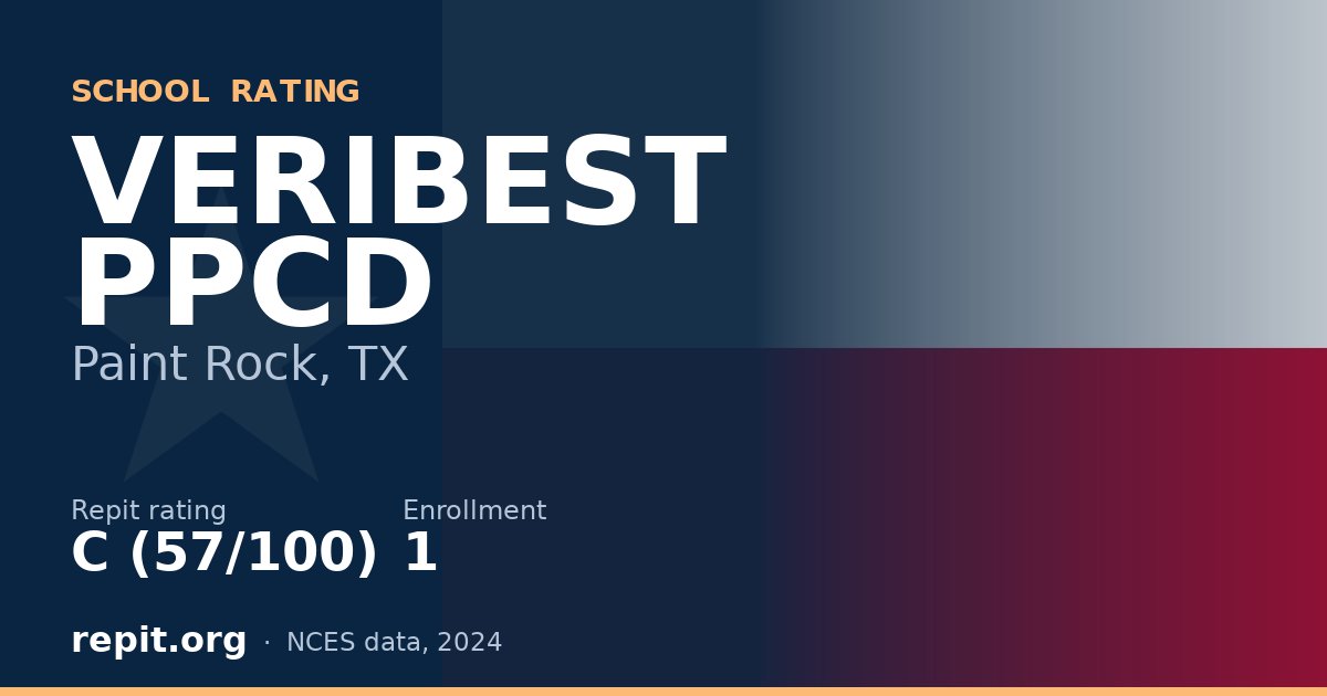VERIBEST PPCD, Paint Rock, TX — Repit school rating C (57/100)