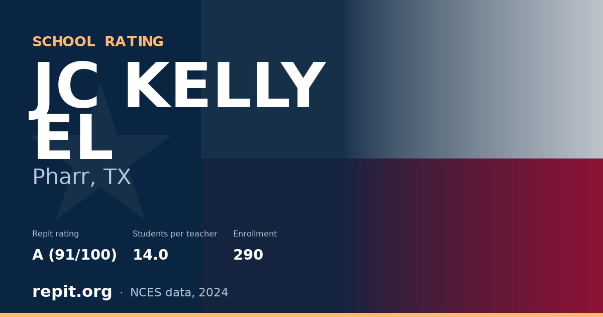 JC KELLY EL, Pharr, TX — Repit school rating A (91/100)