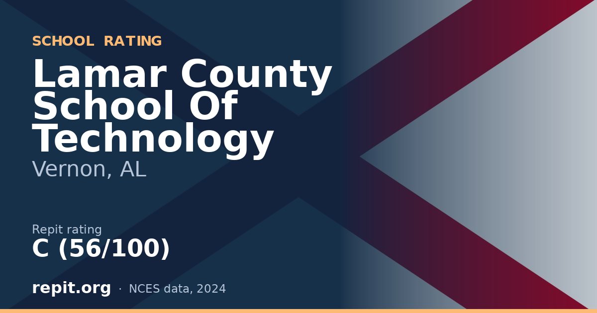 Lamar County School Of Technology, Vernon, AL — Repit school rating C (56/100)