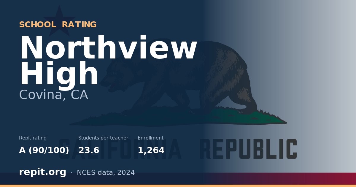 Northview High, Covina, CA — Repit school rating A (90/100)