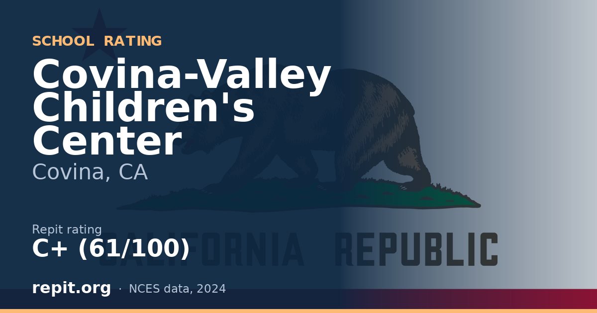 Covina-Valley Children's Center, Covina, CA — Repit school rating C+ (61/100)
