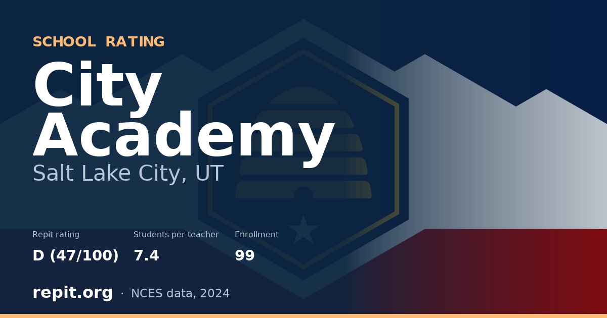 City Academy, Salt Lake City, UT — Repit school rating D (47/100)
