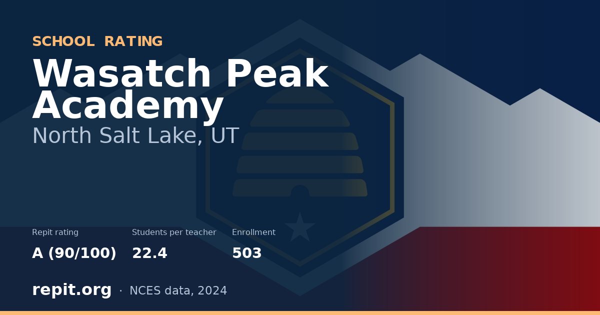 Wasatch Peak Academy, North Salt Lake, UT — Repit school rating A (90/100)