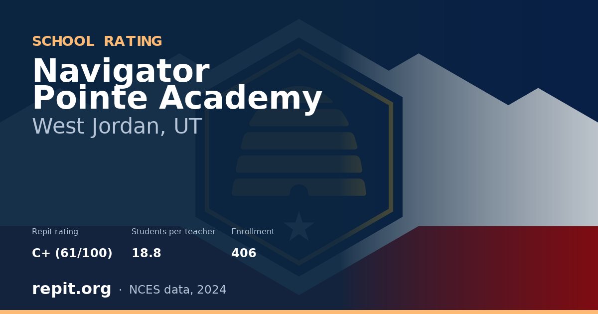 Navigator Pointe Academy, West Jordan, UT — Repit school rating C+ (61/100)