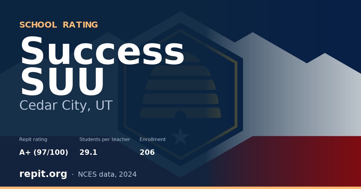 Success SUU, Cedar City, UT — Repit school rating A+ (97/100)