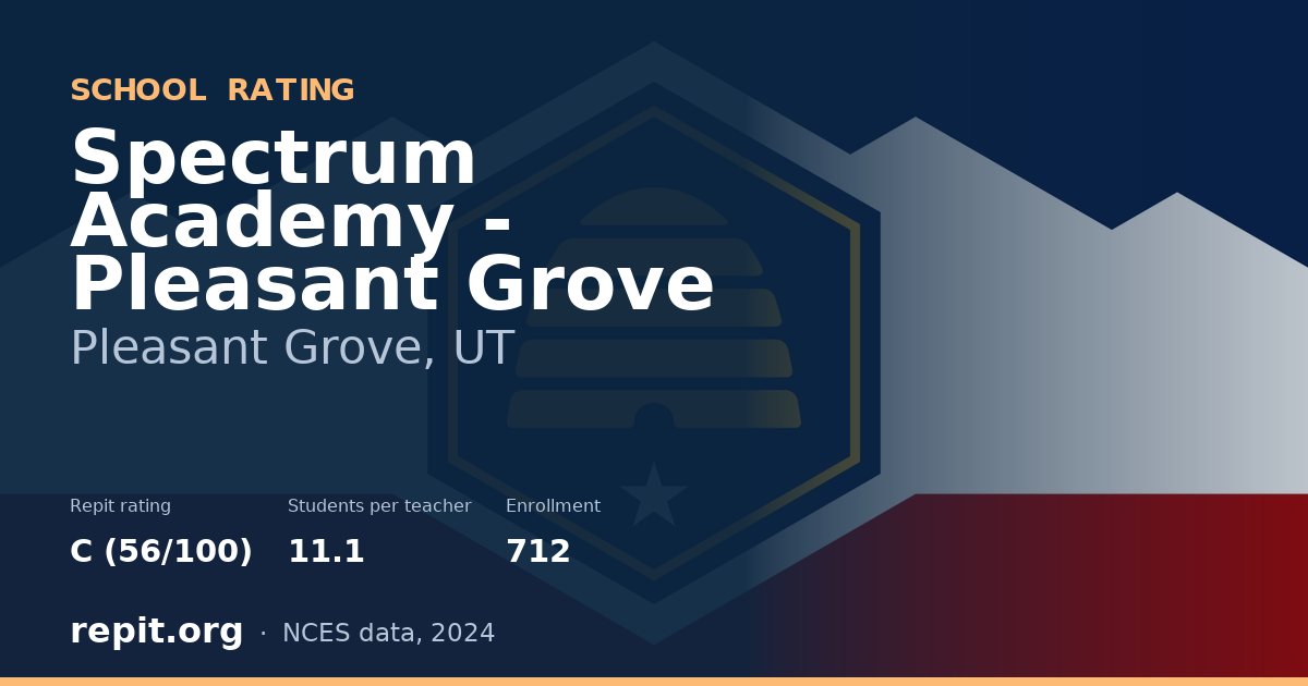 Spectrum Academy - Pleasant Grove, Pleasant Grove, UT — Repit school rating C (56/100)