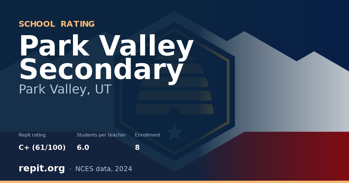 Park Valley Secondary, Park Valley, UT — Repit school rating C+ (61/100)