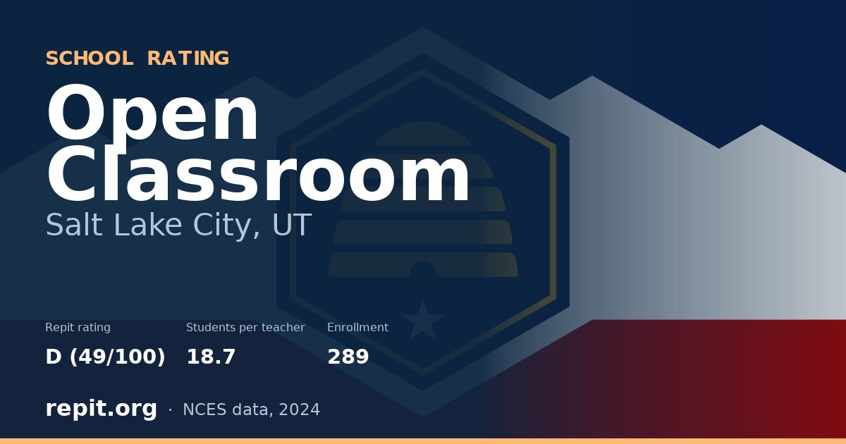 Open Classroom, Salt Lake City, UT — Repit school rating D (49/100)