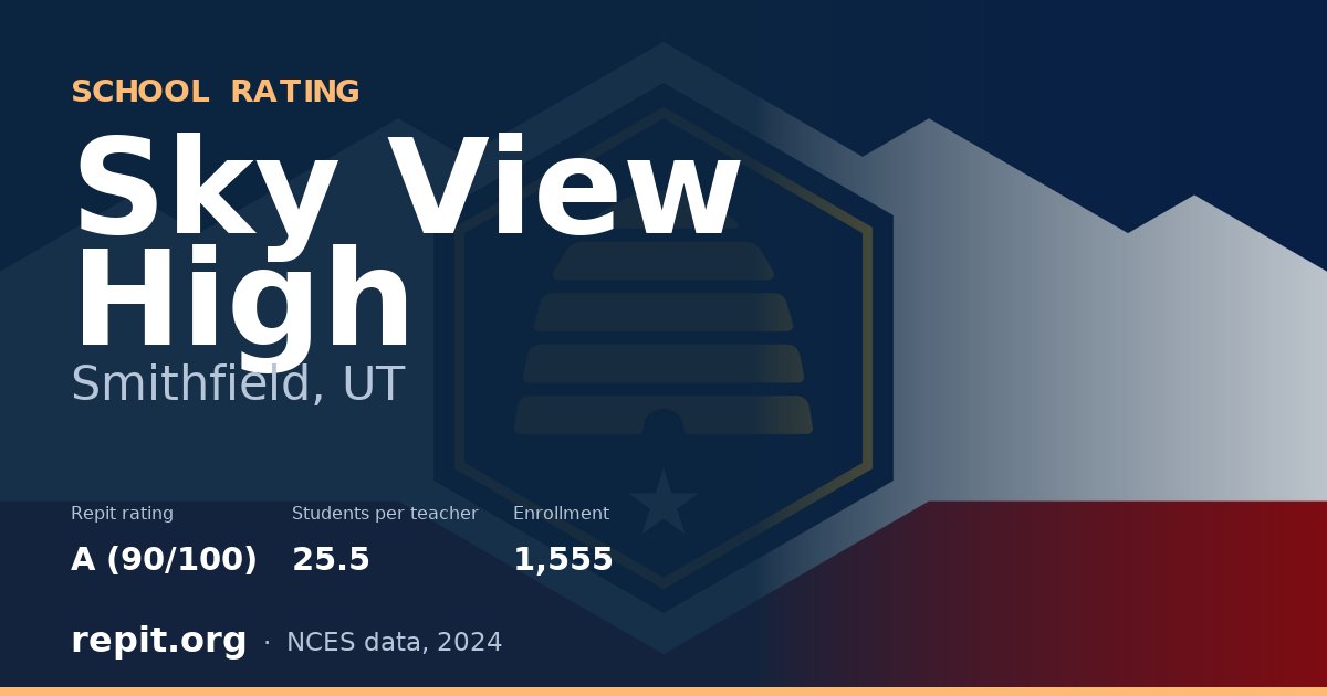 Sky View High, Smithfield, UT — Repit school rating A (90/100)