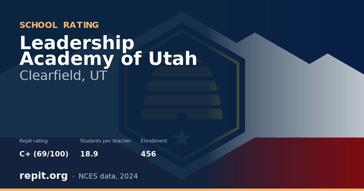 Leadership Academy of Utah, Clearfield, UT — Repit school rating C+ (69/100)
