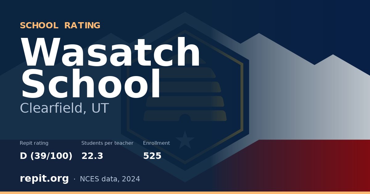 Wasatch School, Clearfield, UT — Repit school rating D (39/100)