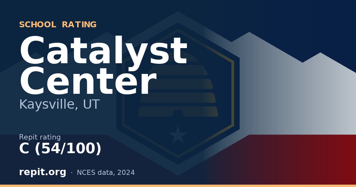 Catalyst Center, Kaysville, UT — Repit school rating C (54/100)