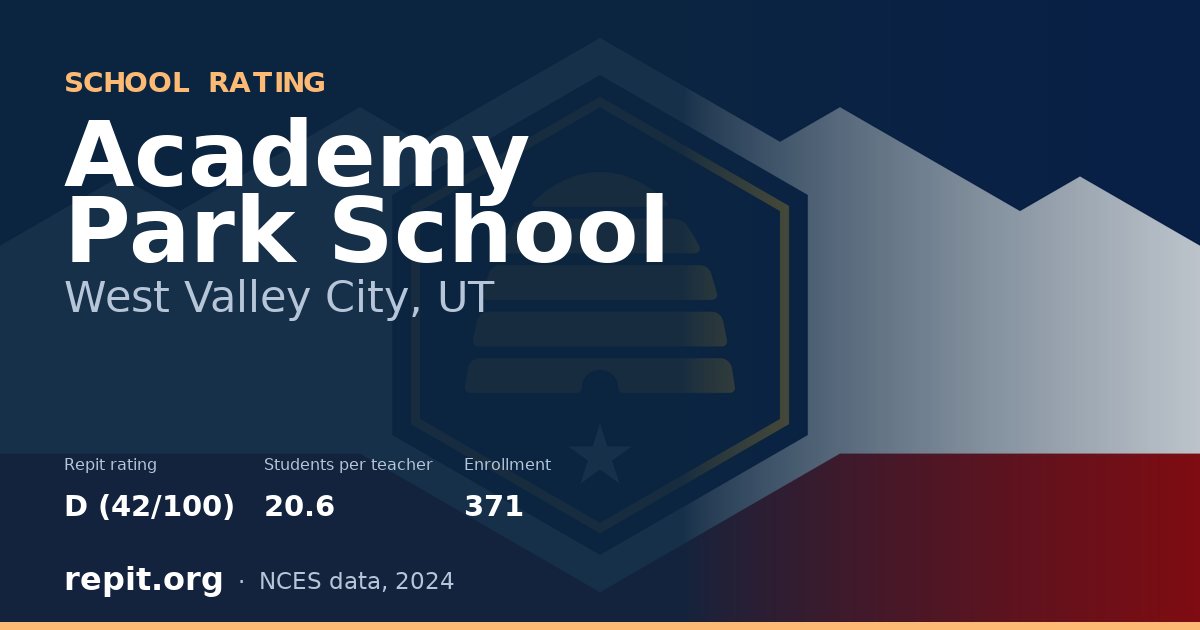 Academy Park School, West Valley City, UT — Repit school rating D (42/100)