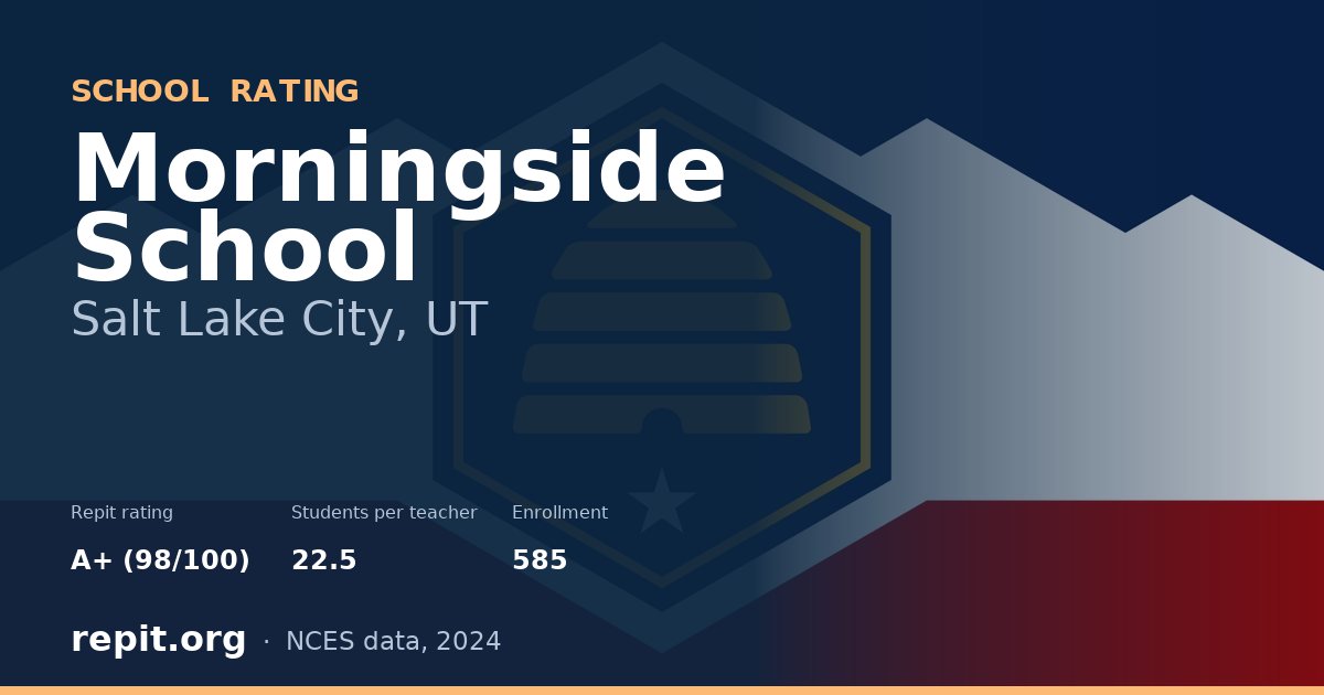 Morningside School, Salt Lake City, UT — Repit school rating A+ (98/100)