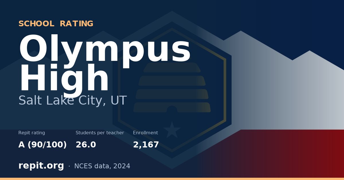 Olympus High, Salt Lake City, UT — Repit school rating A (90/100)