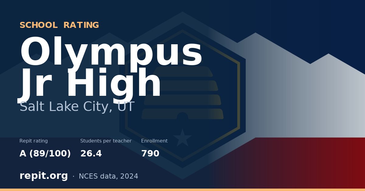 Olympus Jr High, Salt Lake City, UT — Repit school rating A (89/100)