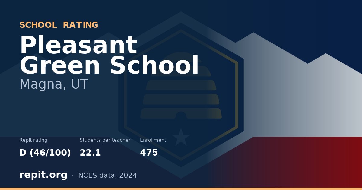 Pleasant Green School, Magna, UT — Repit school rating D (46/100)