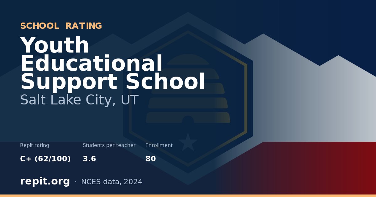 Youth Educational Support School, Salt Lake City, UT — Repit school rating C+ (62/100)
