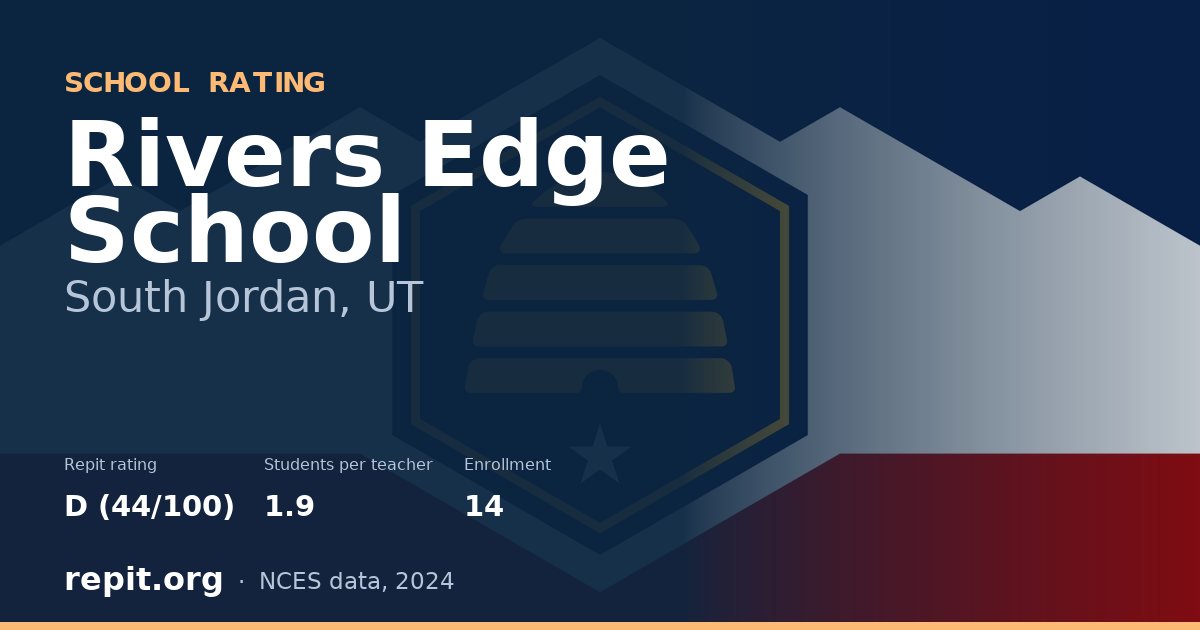Rivers Edge School, South Jordan, UT — Repit school rating D (44/100)