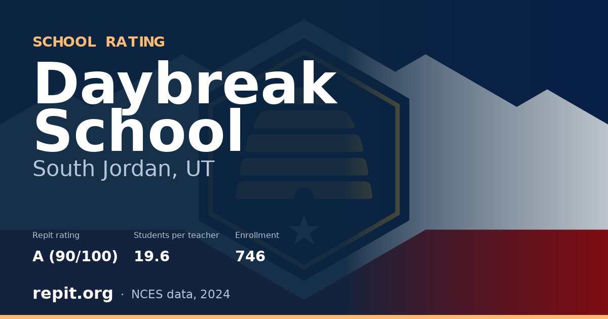 Daybreak School, South Jordan, UT — Repit school rating A (90/100)