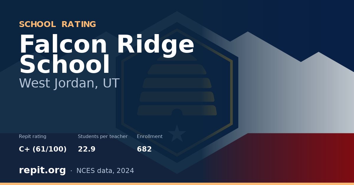 Falcon Ridge School, West Jordan, UT — Repit school rating C+ (61/100)