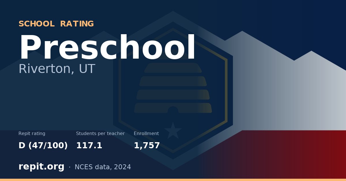 Preschool, Riverton, UT — Repit school rating D (47/100)
