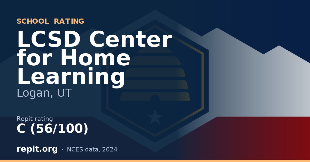 LCSD Center for Home Learning, Logan, UT — Repit school rating C (56/100)