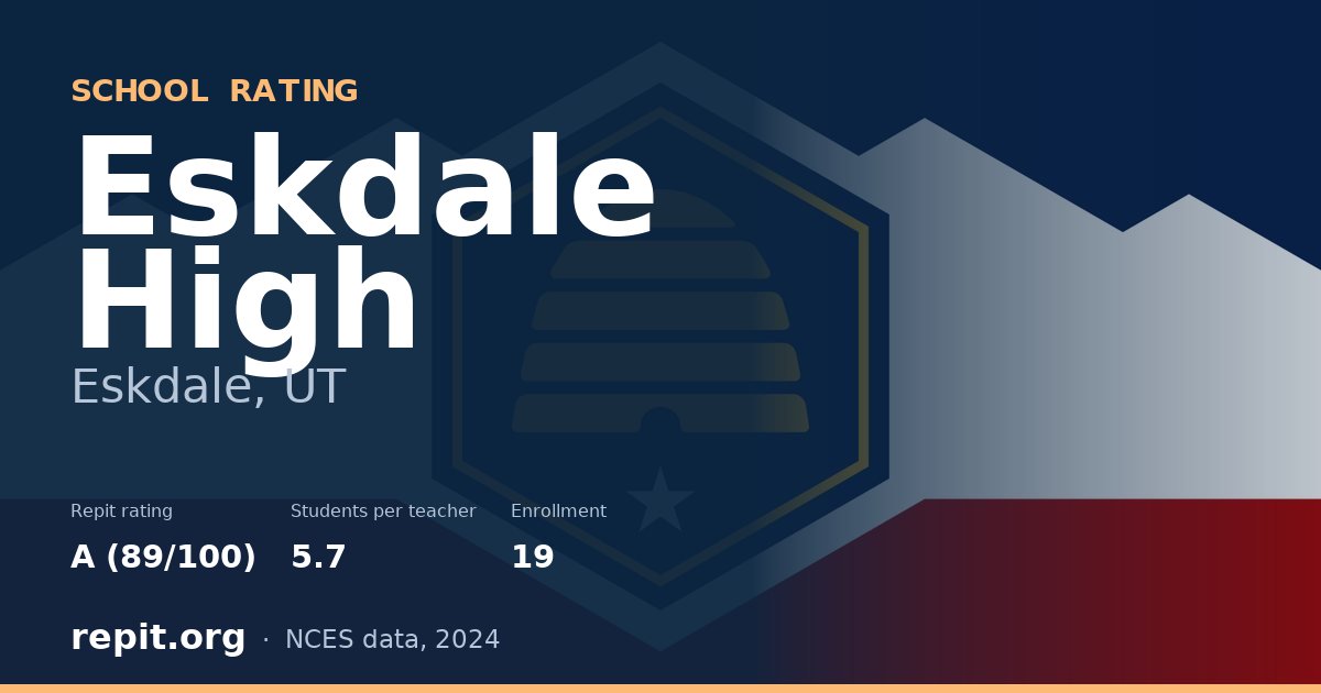 Eskdale High, Eskdale, UT — Repit school rating A (89/100)