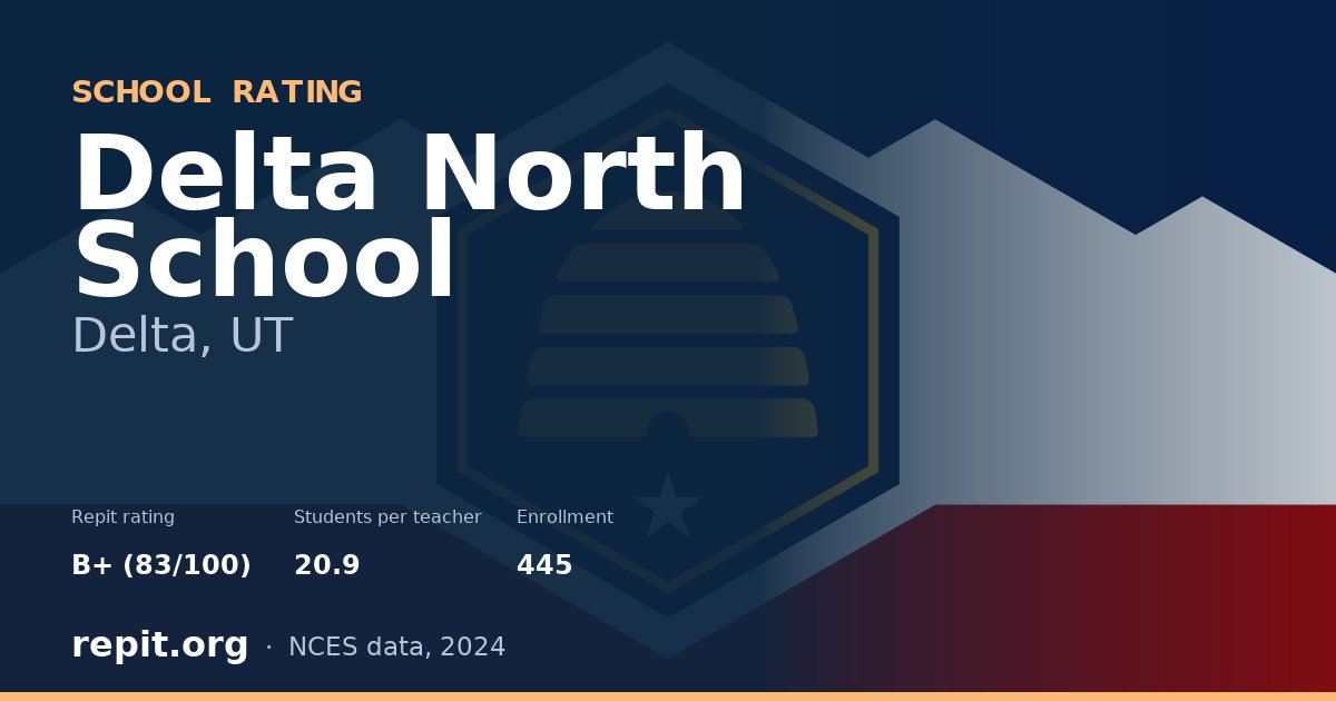 Delta North School, Delta, UT — Repit school rating B+ (83/100)