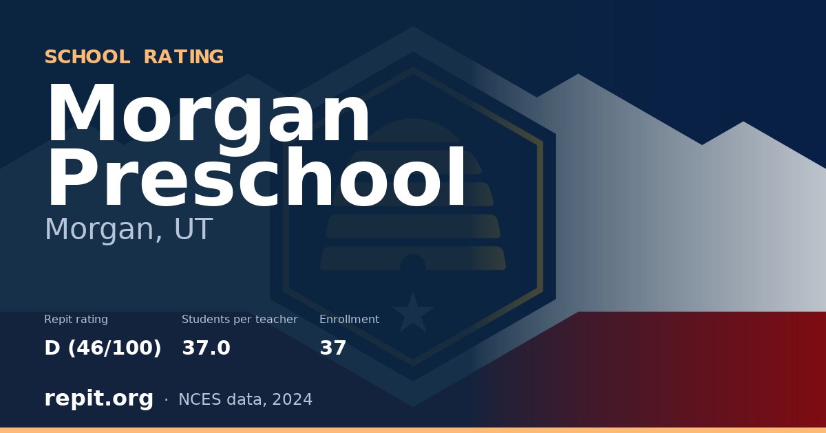 Morgan Preschool, Morgan, UT — Repit school rating D (46/100)