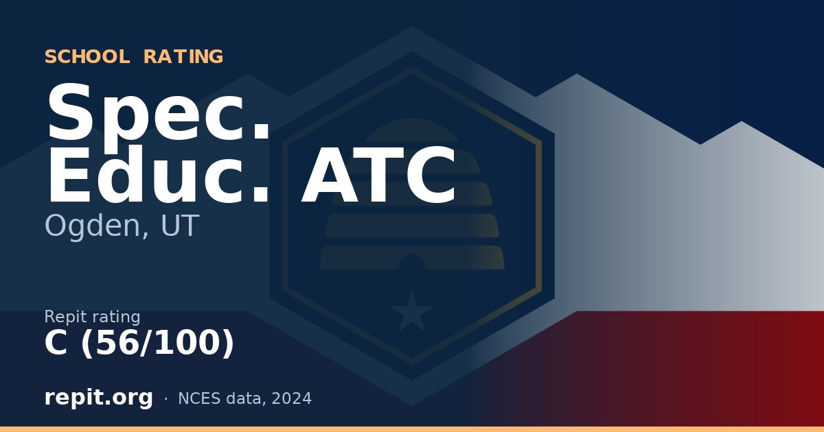 Spec. Educ. ATC, Ogden, UT — Repit school rating C (56/100)