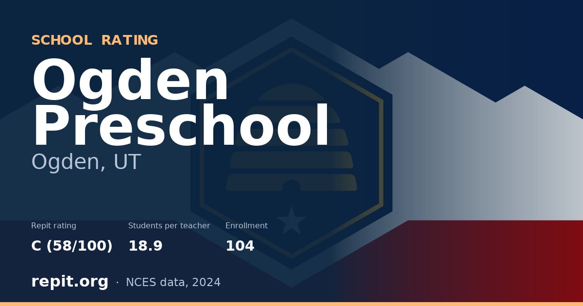 Ogden Preschool, Ogden, UT — Repit school rating C (58/100)